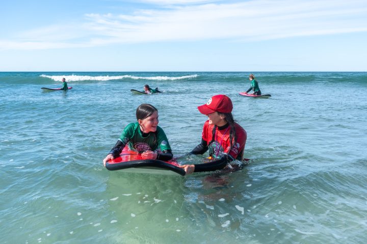 learn to surf lesson with instructor